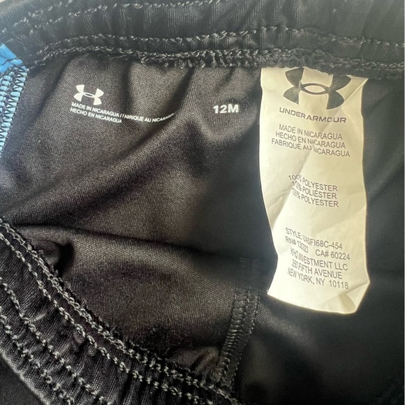 Under Armour Activewear Baseball Matching Shorts Set Size 12 Months - Picture 11 of 12